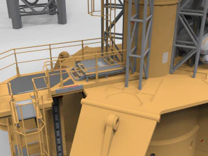 Sci-Fi Wind turbine 1 3D Model