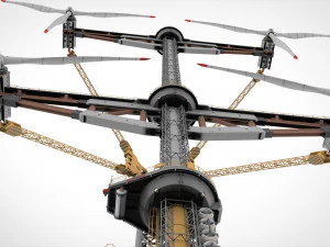 Sci-Fi Wind turbine 1 3D Model