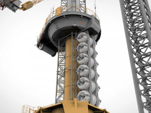 Sci-Fi Wind turbine 1 3D Model