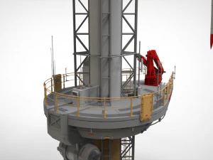 Sci-Fi Wind turbine 1 3D Model