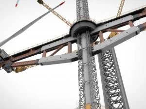 Sci-Fi Wind turbine 1 3D Model