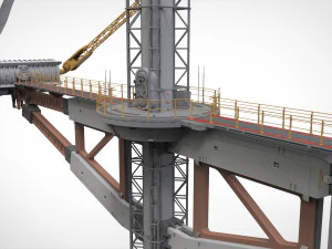 Sci-Fi Wind turbine 1 3D Model