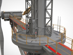 Sci-Fi Wind turbine 1 Modelo 3D