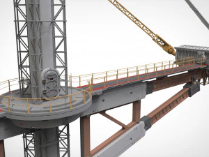 Sci-Fi Wind turbine 1 3D Model