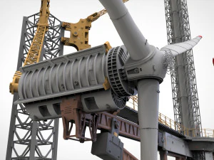 Sci-Fi Wind turbine 1 3D Model