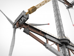 Sci-Fi Wind turbine 1 Modelo 3D