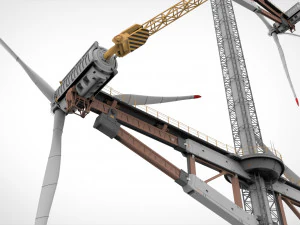 Sci-Fi Wind turbine 1 3D Model