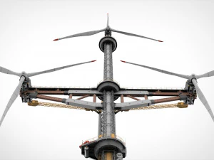 Sci-Fi Wind turbine 1 3D Model