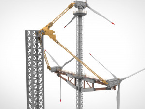 Sci-Fi Wind turbine 1 Modelo 3D