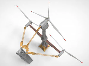 Sci-Fi Wind turbine 1 3D Model