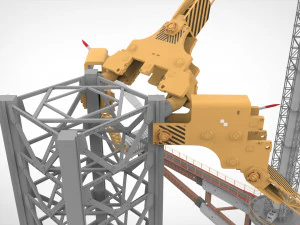 Sci-Fi Wind turbine 1 3D Model