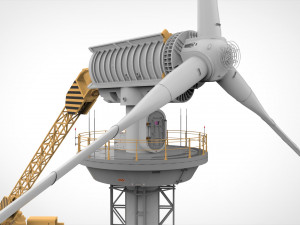 Sci-Fi Wind turbine 1 Modelo 3D