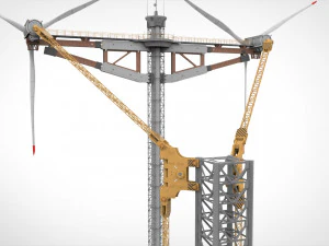 Sci-Fi Wind turbine 1 3D Model