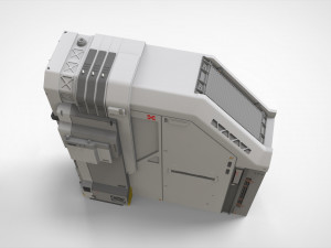 Sci-fi Architecture kitbash 46 3D Model