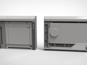 Sci-fi Architecture kitbash 46 3D Model