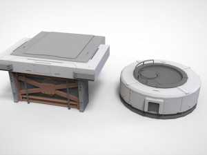 Sci-fi Architecture kitbash 46 3D Model