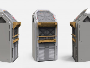 Sci-fi Architecture kitbash 46 3D Model