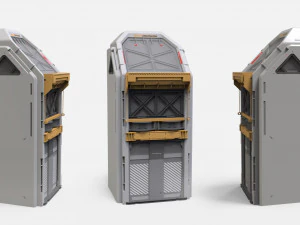 Sci-fi Architecture kitbash 46 3D Model