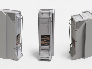 Sci-fi Architecture kitbash 46 3D Model