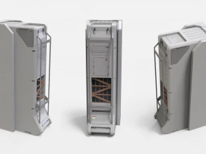 Sci-fi Architecture kitbash 46 3D Model