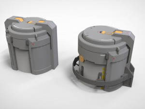 Sci-fi Architecture kitbash 46 3D Model