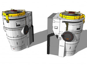 Sci-fi Architecture kitbash 46 3D Model