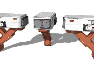 Sci-fi Architecture kitbash 46 3D Model