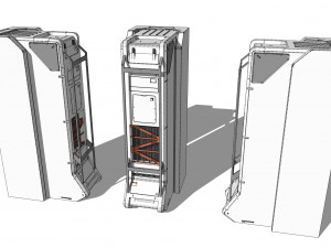 Sci-fi Architecture kitbash 46 3D Model