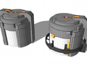 Sci-fi Architecture kitbash 46 3D Model
