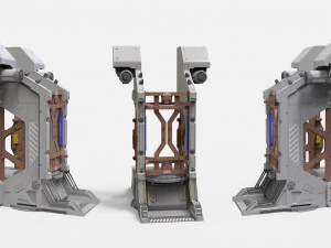 Sci-fi Architecture kitbash 47 3D Model