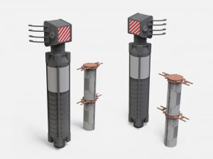 Sci-fi Architecture kitbash 47 3D Model