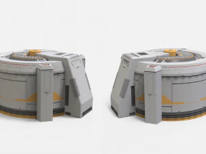 Sci-fi Architecture kitbash 47 3D Model