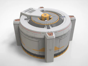 Sci-fi Architecture kitbash 47 3D Model