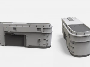 Sci-fi Architecture kitbash 47 3D Model