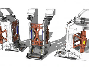 Sci-fi Architecture kitbash 47 3D Model