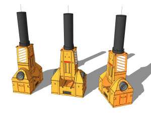 Sci-fi Architecture kitbash 47 3D Model