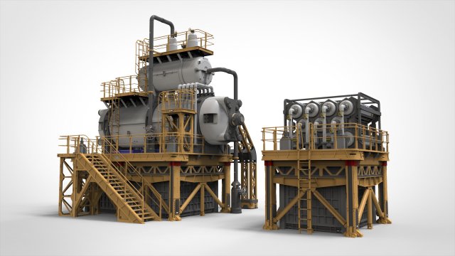 Sci-fi storage tank 3 3D 模型 .c4d .max .obj .3ds .fbx .stl .blend 
