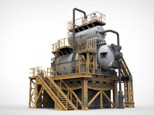 Sci-fi storage tank 3 3D 模型