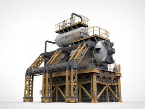 Sci-fi storage tank 3 3D 模型
