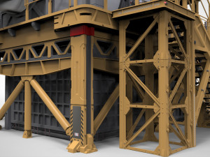 Sci-fi storage tank 3 3D 模型