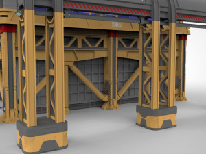 Sci-fi storage tank 3 3D 模型