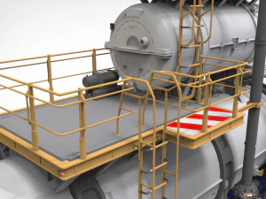 Sci-fi storage tank 3 3D Model