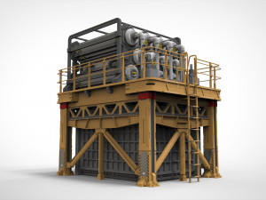 Sci-fi storage tank 3 3D 模型