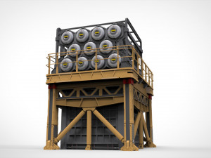 Sci-fi storage tank 3 3D 模型