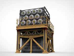 Sci-fi storage tank 3 3D Model