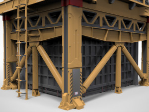 Sci-fi storage tank 3 3D 模型