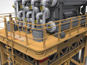 Sci-fi storage tank 3 3D Model
