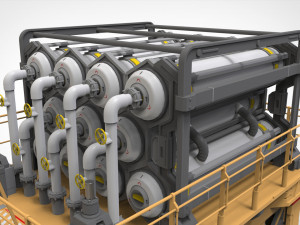 Sci-fi storage tank 3 3D 模型