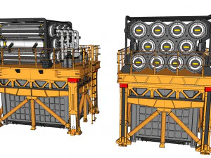 Sci-fi storage tank 3 3D Model