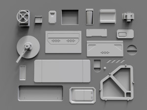 Sci fi trim sheets 3 3D 모델